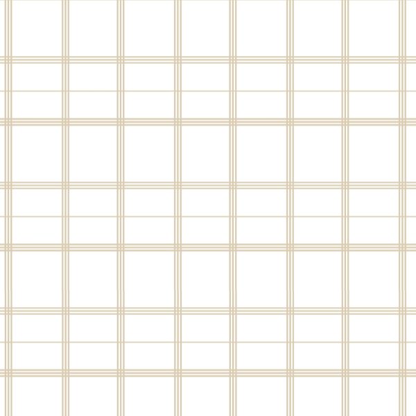 Linden Plaid Wrapping Paper in Natural For Sale - Image 3