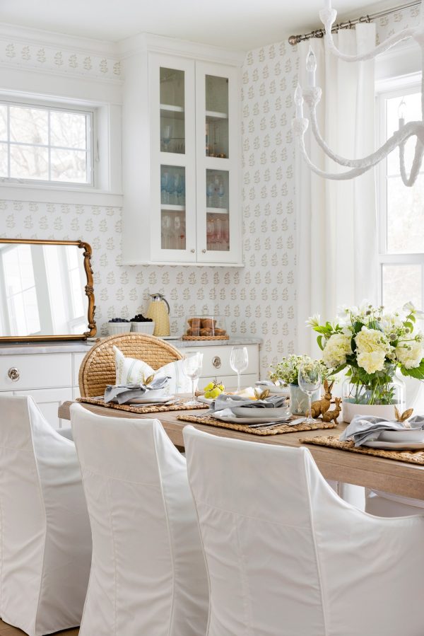 Frankie Floral Wallpaper in Natural Cheap - Image 4