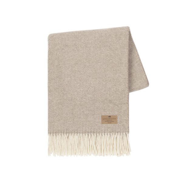 Latte Cashmere Throw Hot on Sale