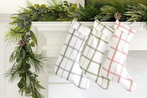 Linden Plaid Stocking in Rose For Cheap - Image 3
