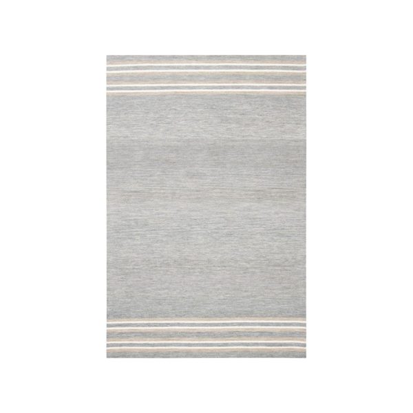 Owen Striped Rug in Grey and Natural Supply