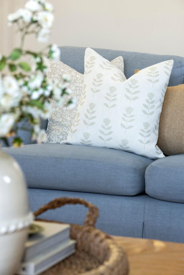Madison Floral Pillow in Natural Fashion - Image 2