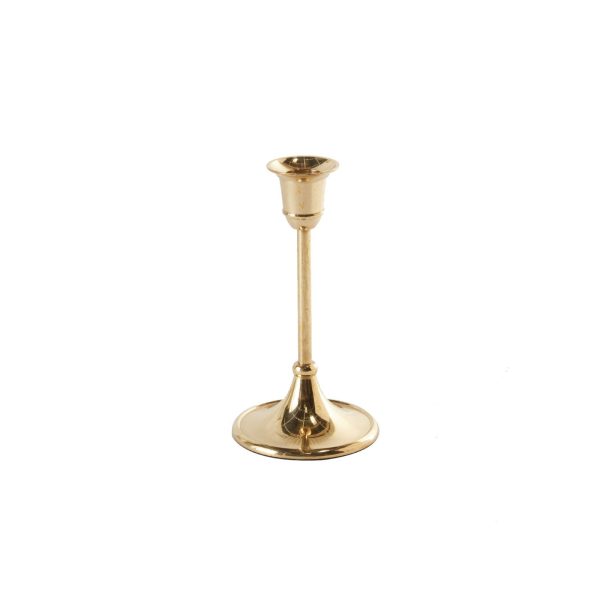 6 inch Candlestick in Gold Hot on Sale