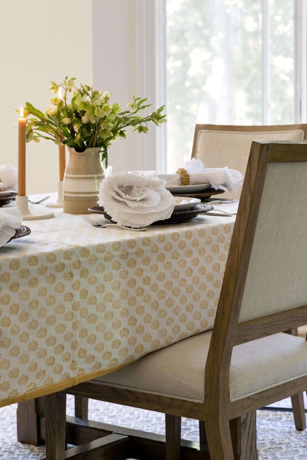 Maeve Handblocked Tablecloth For Cheap - Image 2