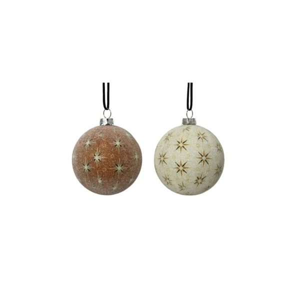 Neutral Beaded Star Ornament Set Online