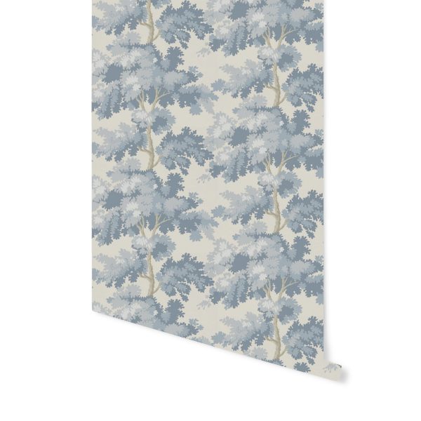 Romantic Forest in Blue Wallpaper Cheap