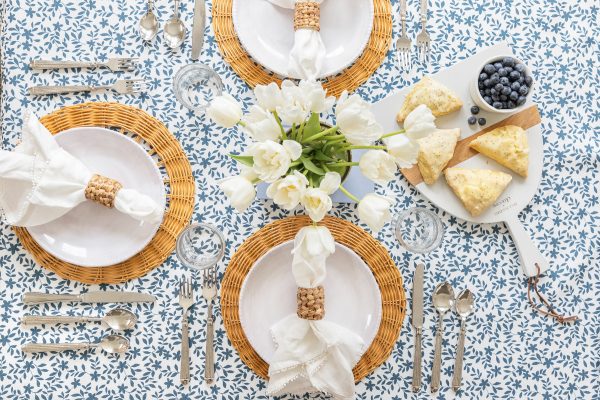 Jo Floral in Navy Tablecloth Online now - Image 3