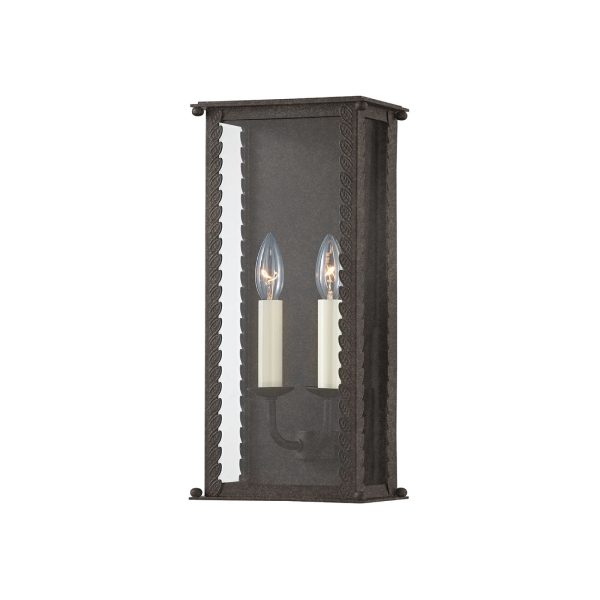 Belle Meade Medium Outdoor Wall Lantern in French Iron Online