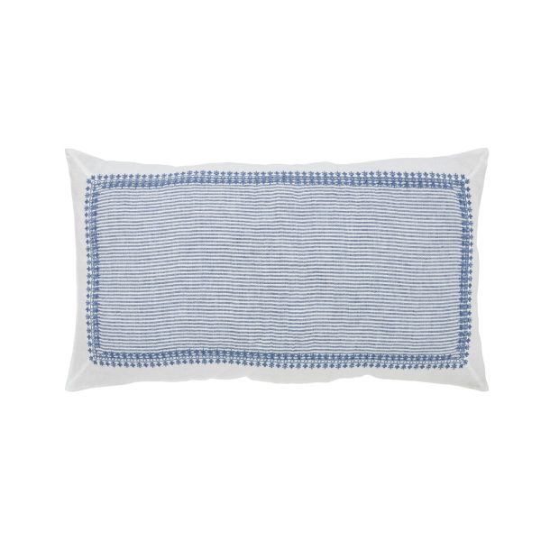 Greenwich Stripe Sham in Sky Supply - Image 2