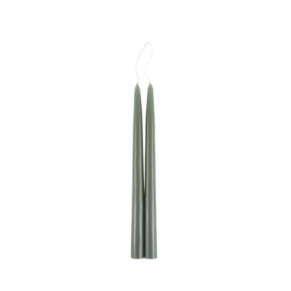 Taper Candle Set - Moss For Sale