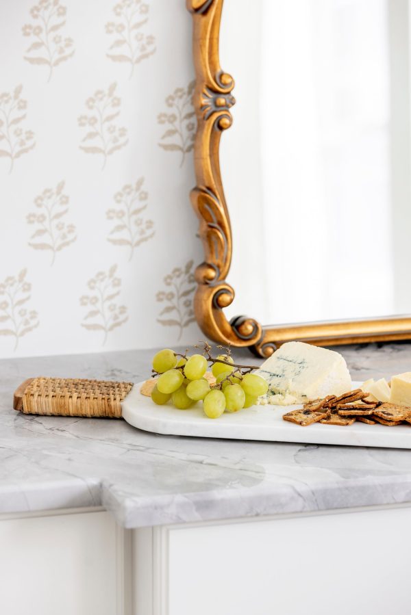 Cane Wrapped Marble Cheese Board Online now - Image 4