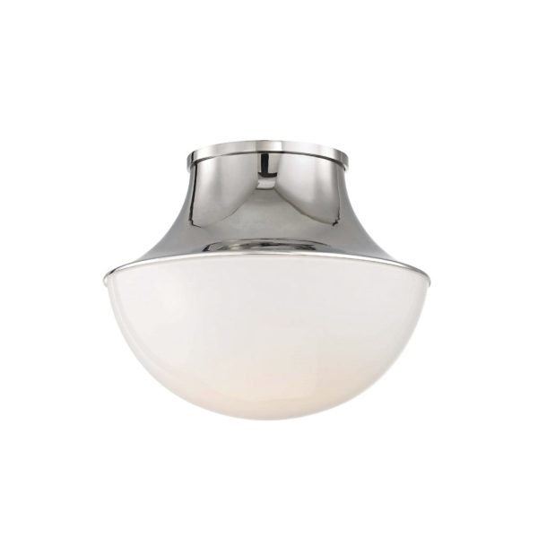 Crosby Flush Mount in Nickel - Large For Cheap