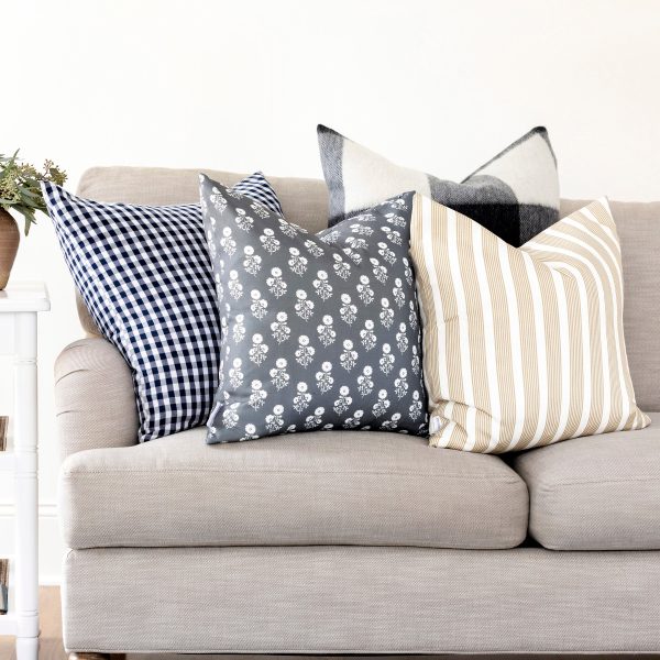 Julia Floral Pillow in Charcoal Discount - Image 2