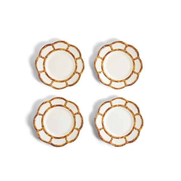 Bamboo Melamine Salad Plates, Set of 4 Online Hot Sale - Image 4