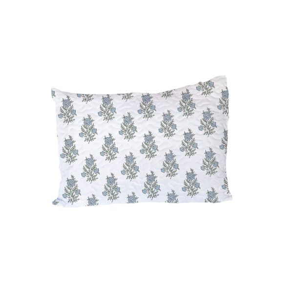 Magnolia Sham in Light Blue For Sale