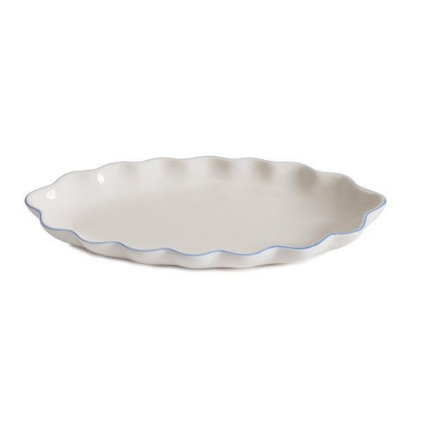 French Border Bathroom Tray in Light Blue Sale
