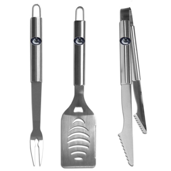 Vancouver Canucks   3 pc Stainless Steel BBQ Set Fashion